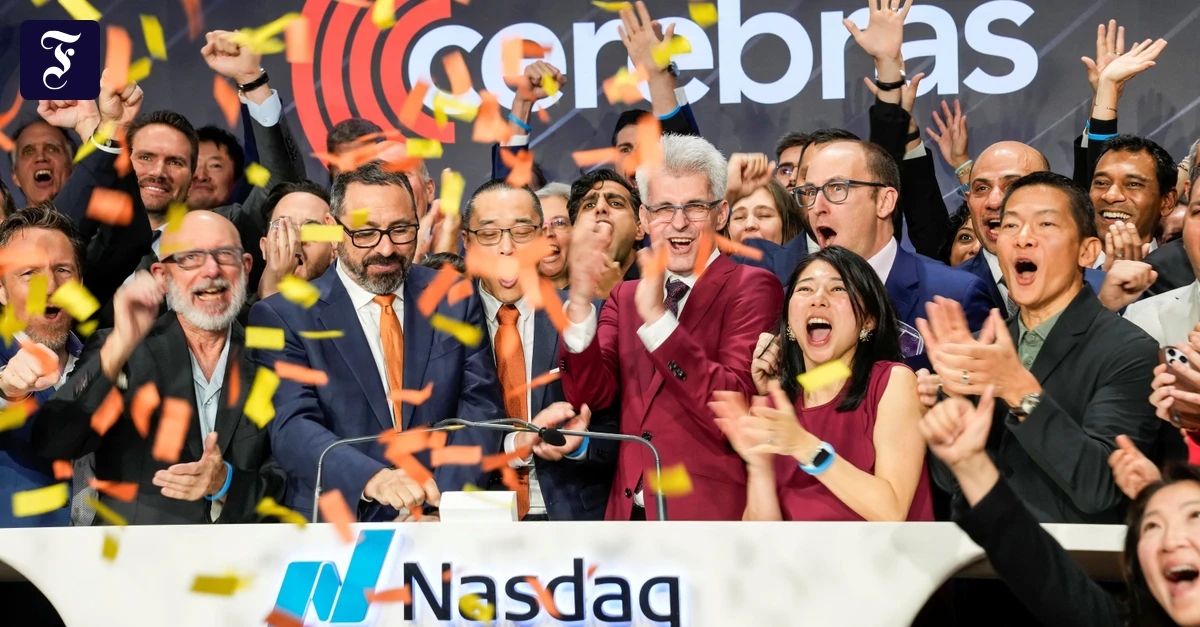 Business-Ticker: Chiphersteller Cerebras feiert spektakuläres Börsendebüt