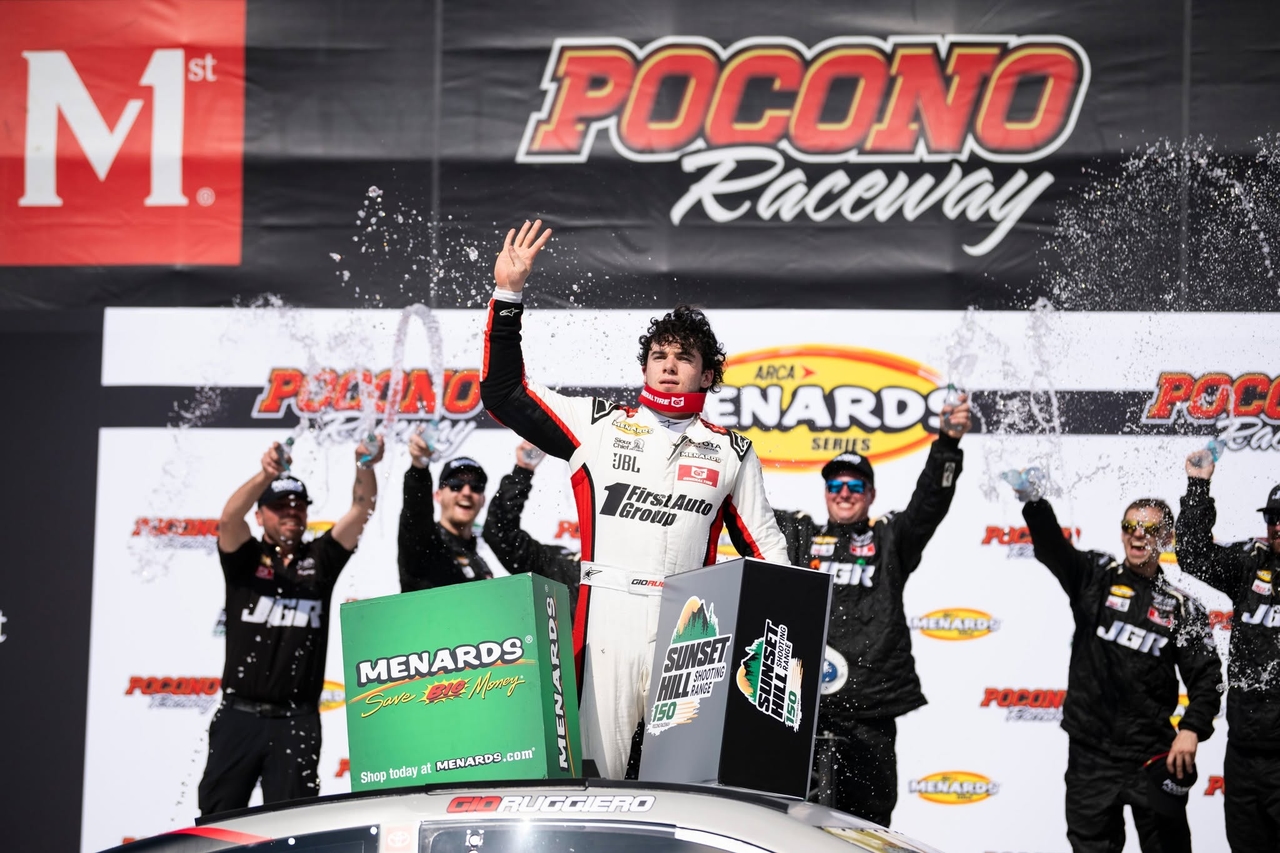 Gio Ruggiero takes fourth ARCA Menards Series victory of 2026 at Pocono
