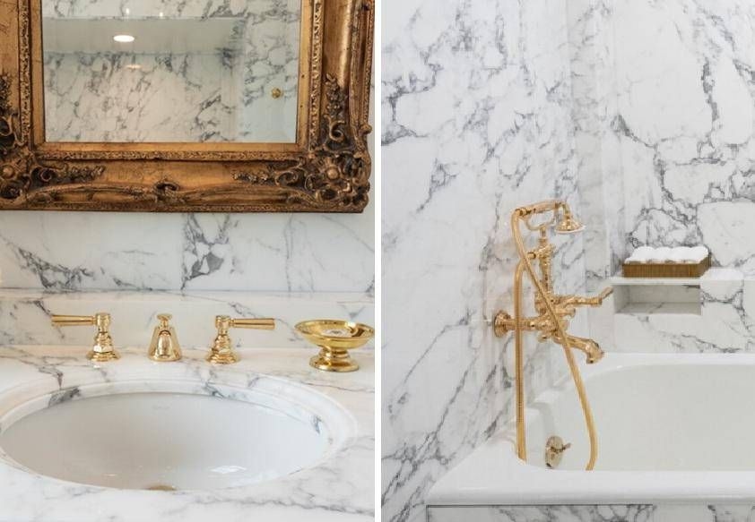 Trump refait la salle de bains de la Maison Blanche, marbre et or pour le président