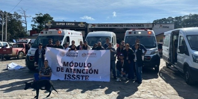ISSSTE направляет бригады для поддержки пострадавших от дождей в пяти штатах.