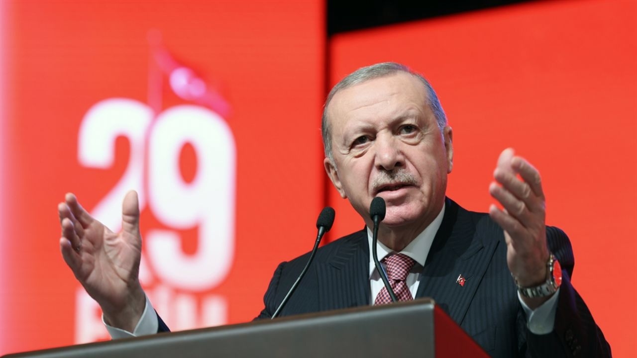 Le président Erdoğan a pris la parole lors du programme spécial du 29 octobre.